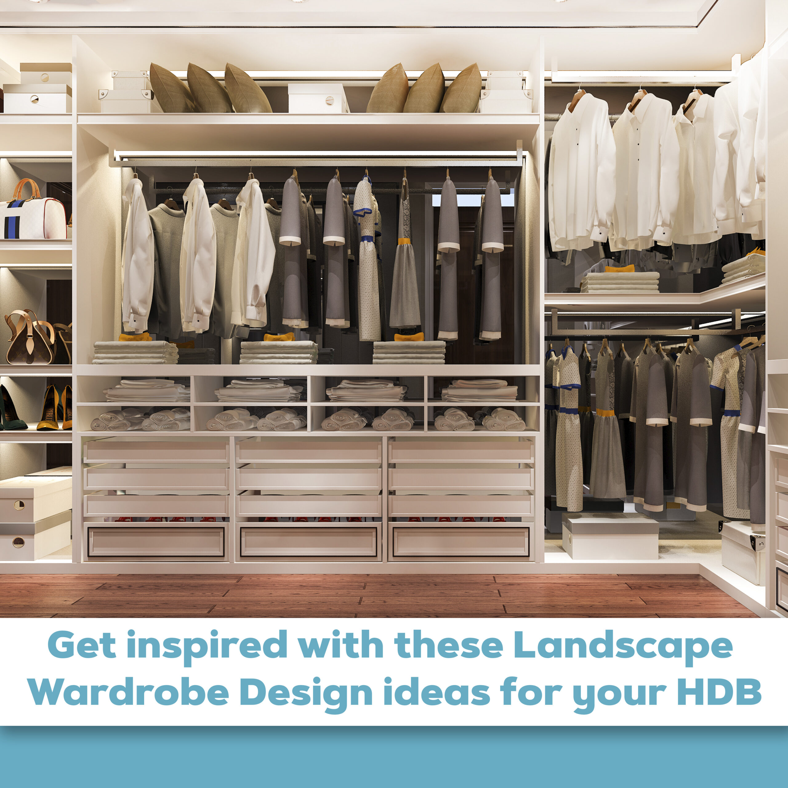 Get inspired with these Landscape Wardrobe Design ideas for your HDB